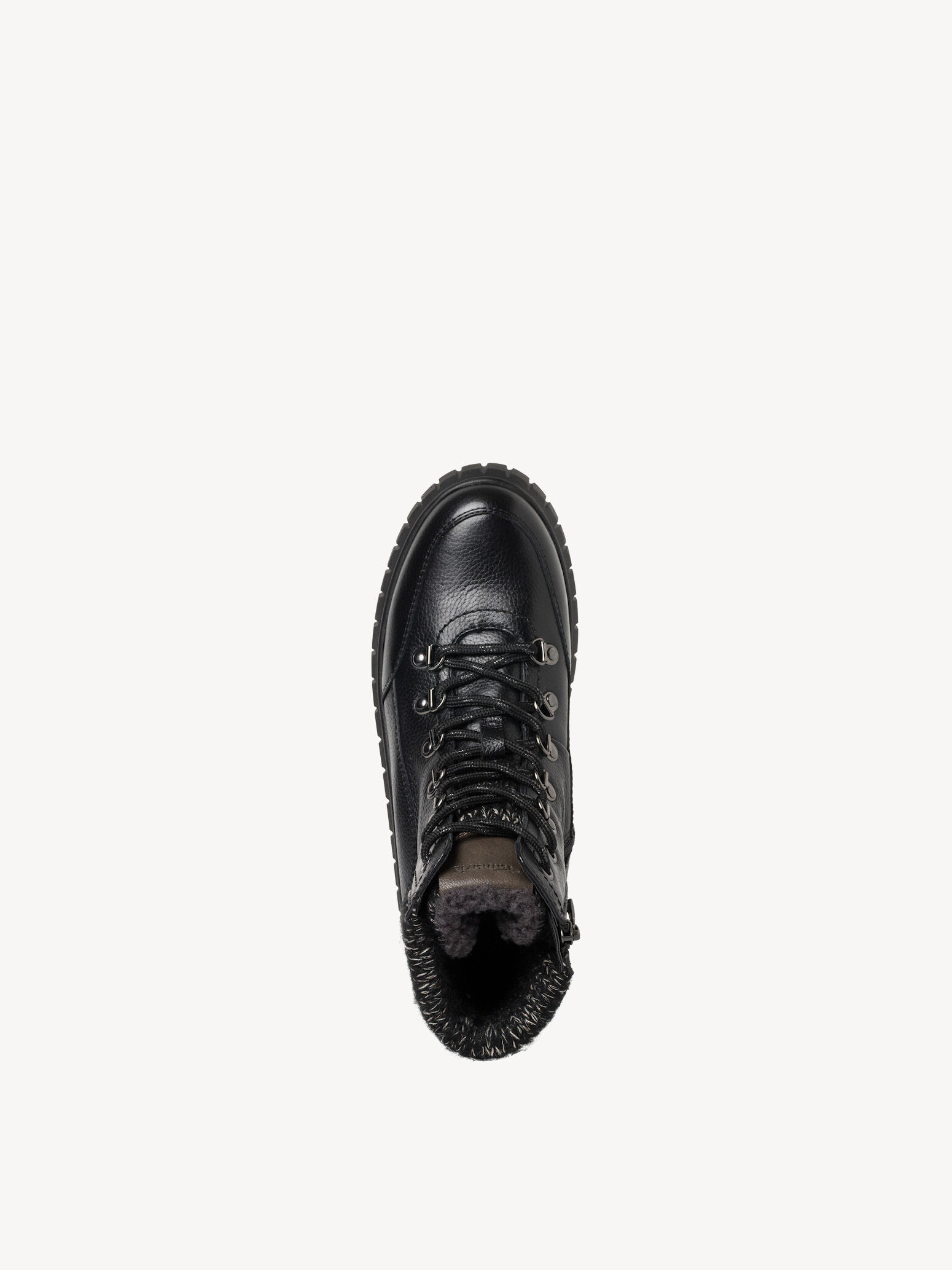 Bottine en cuir - noir
