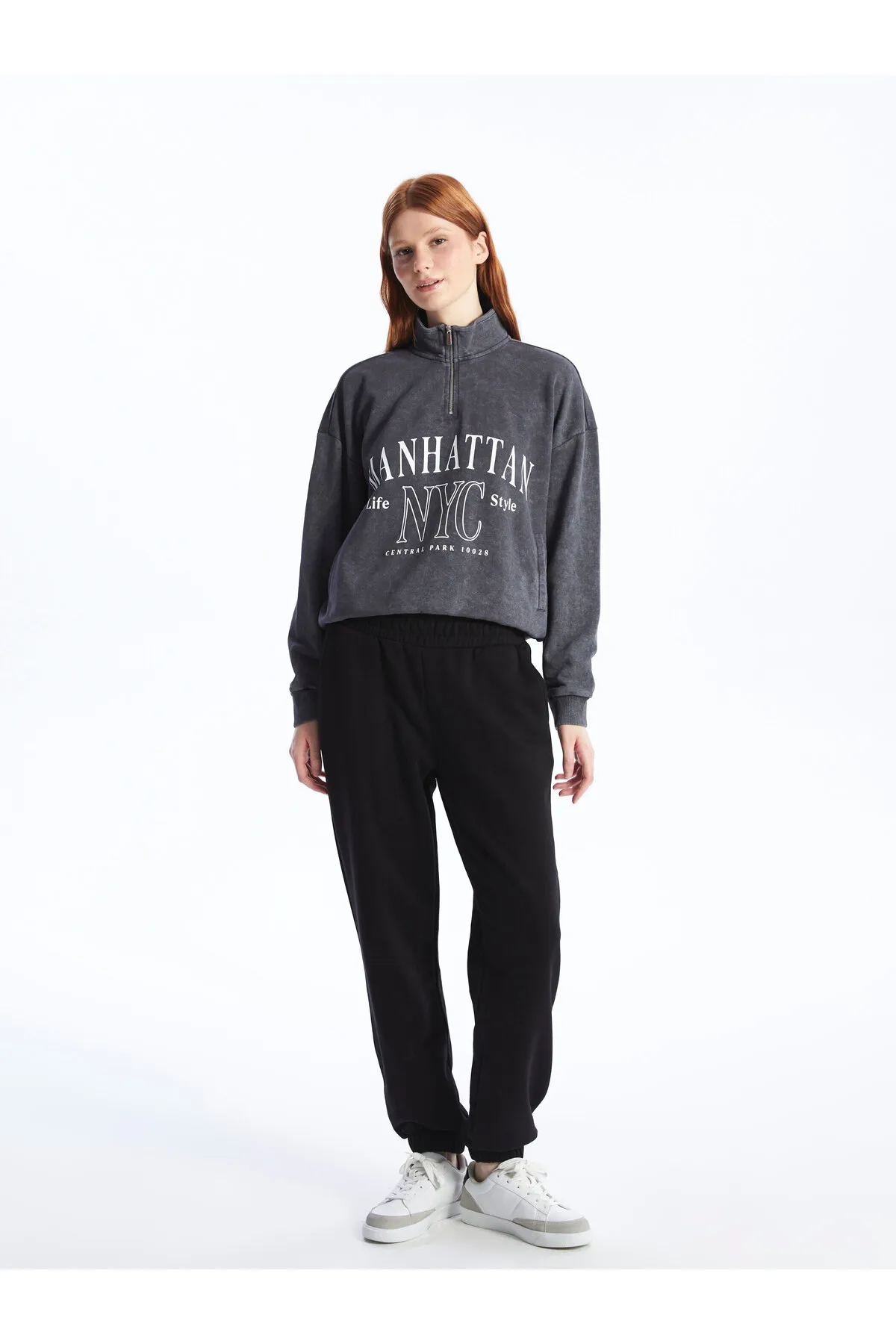 LC Waikiki  Einfarbige Jogger-Jogginghose für Damen mit elastischem Bund