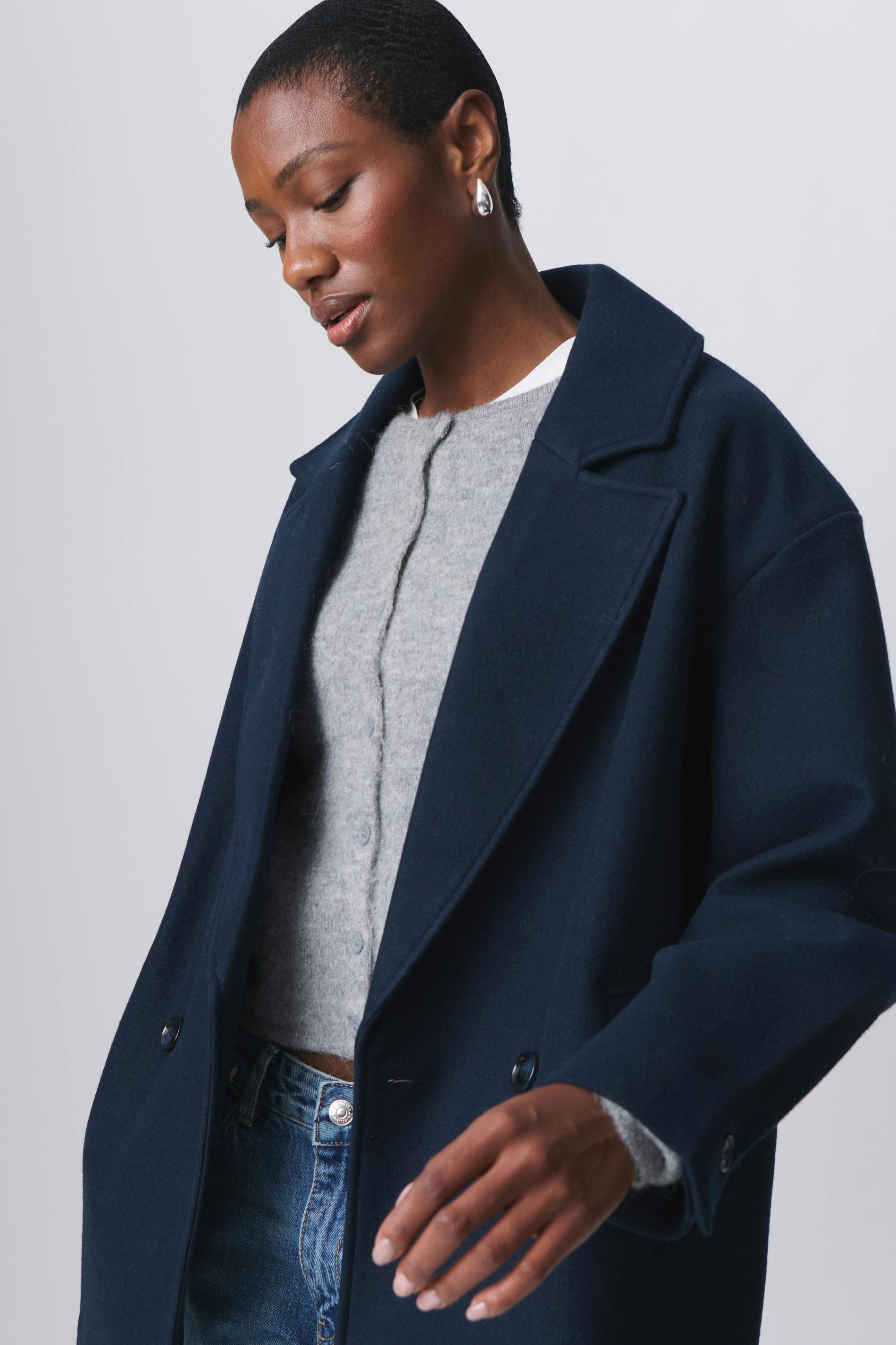 Short double breasted coat
