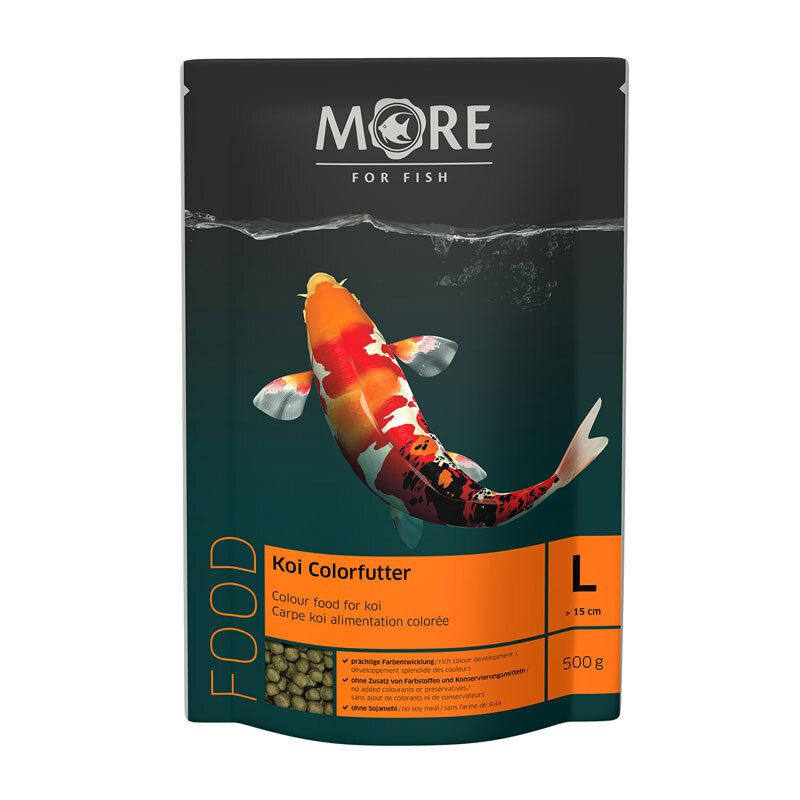 MORE Hauptfutter MORE FOR FISH Koi Farbfutter 6mm 500 g