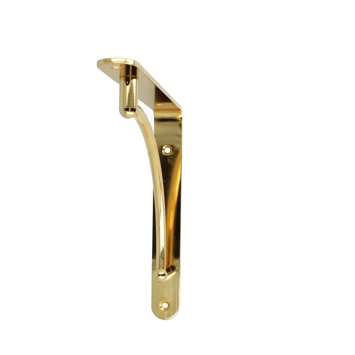 MS Beschläge Türbeschlag Klassische Regalkonsole gold glänzend Regalträger
