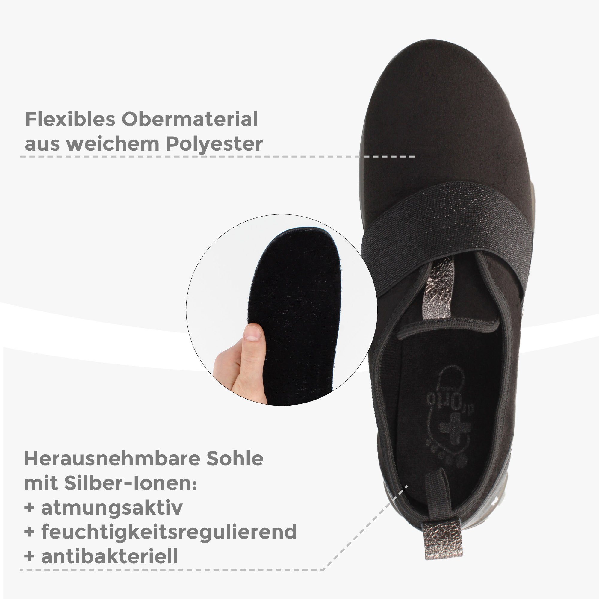 Dr. Orto Bequeme Schuhe für Damen Sneaker Gesundheitsschuhe, Präventivschuhe