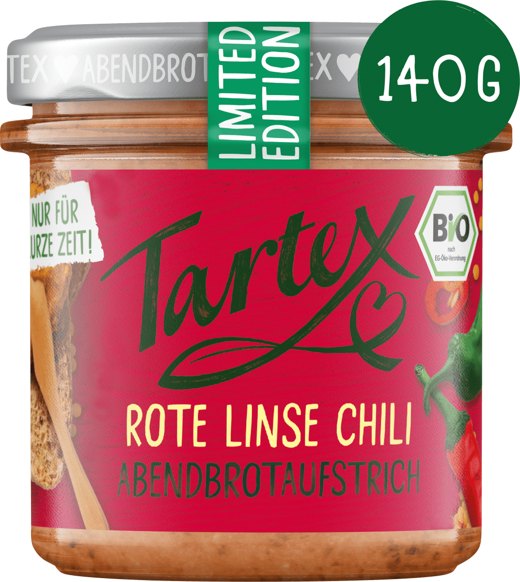 Brotaufstrich Rote Linsen Chili, 140 g