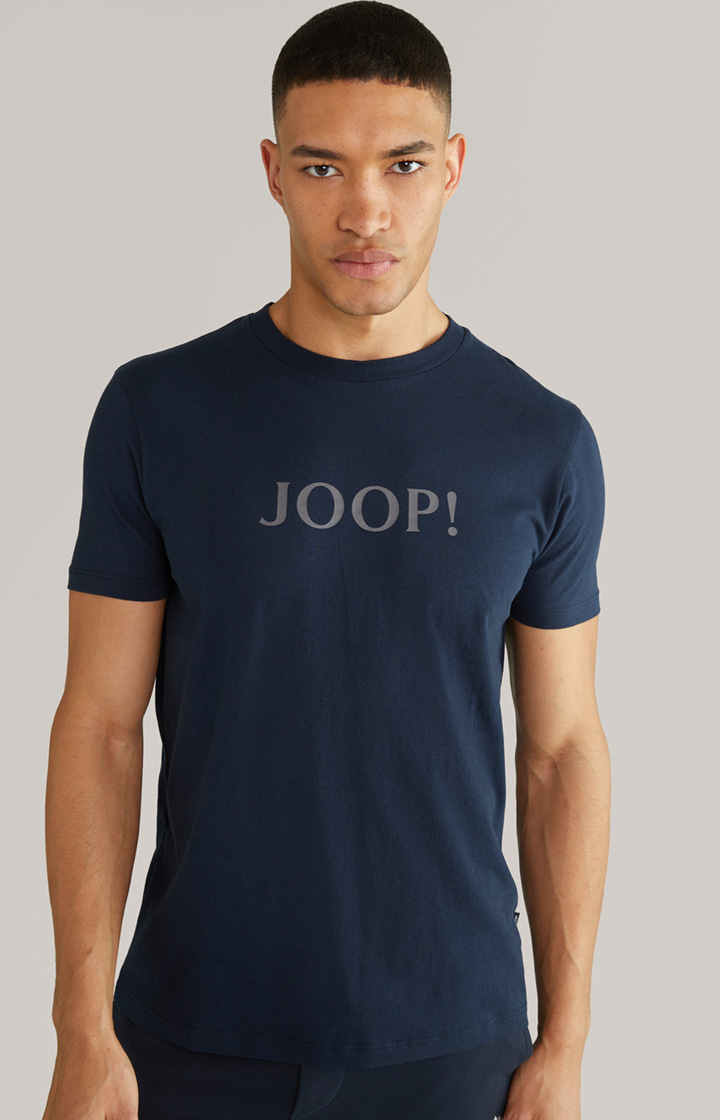 Loungewear T-Shirt in Dunkelblau