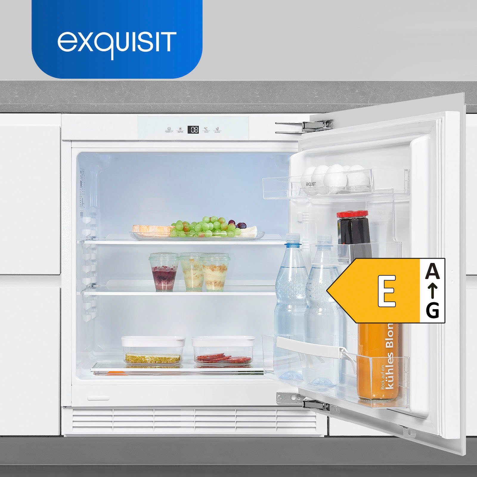 exquisit Kühlschrank UKS140-V-FE-010E, 82,3 cm hoch, 59,5 cm breit