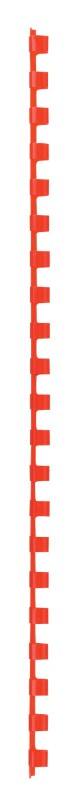GBC Kunststoff Plastikbinderücken Rot 8 mm 45 Blatt DIN A4 100 Stück