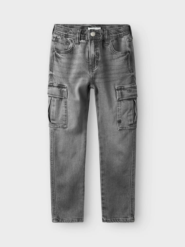 name it Cargojeans NKMSILAS TAP CARGO JEANS 6650-AZ in medium grey denim günstig kaufen
