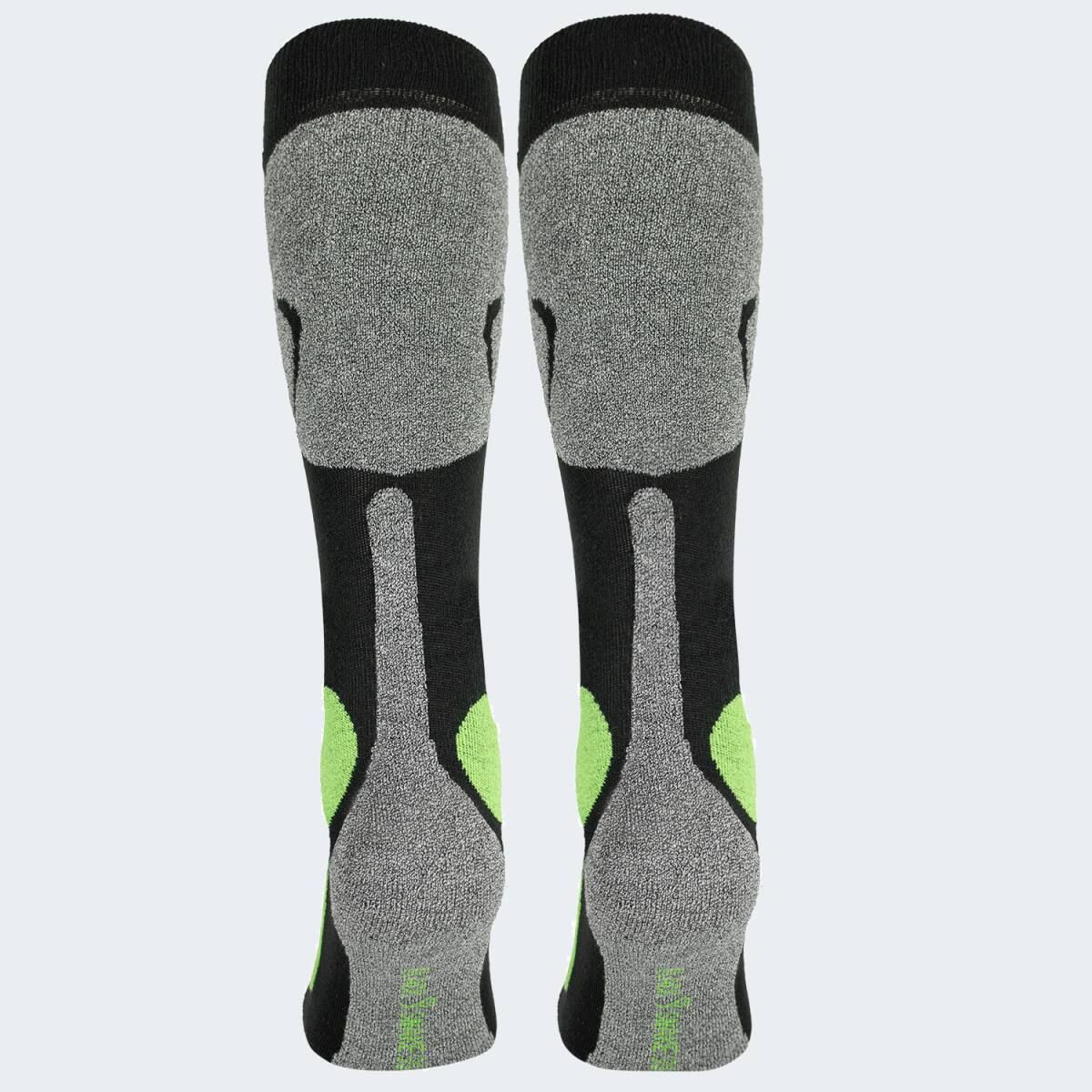 Black Snake High Protection Lime Skisocken