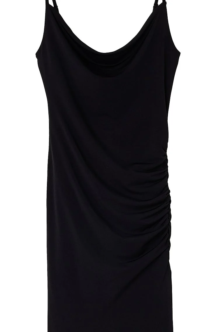 Gerafftes Jerseykleid