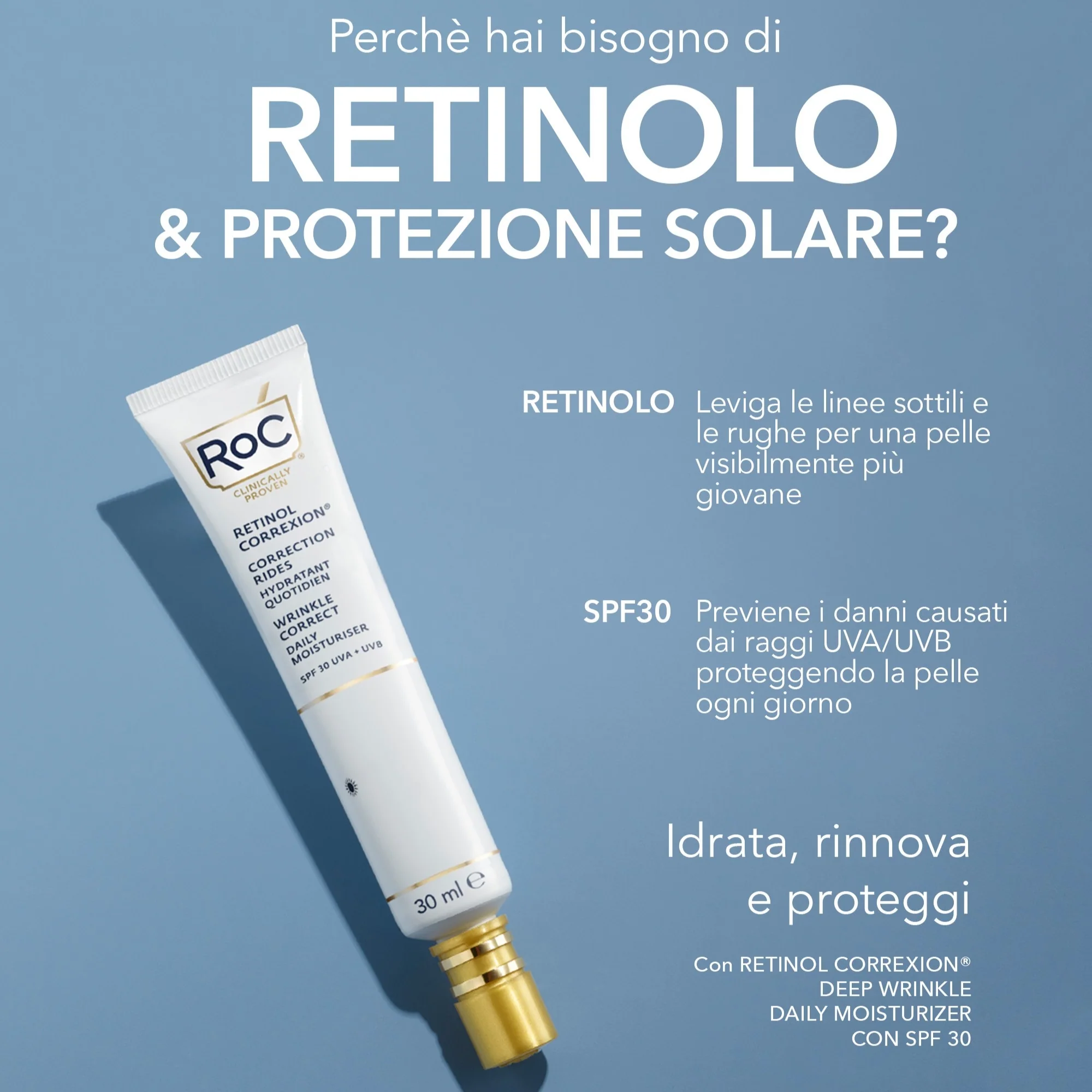 Crema de día antiarrugas Retinol Correxion SPF30 - Crema de día antiarrugas, crema de día hidratante