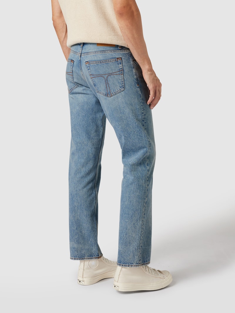 Straight Fit Jeans aus Bio-Baumwolle in hellblau
