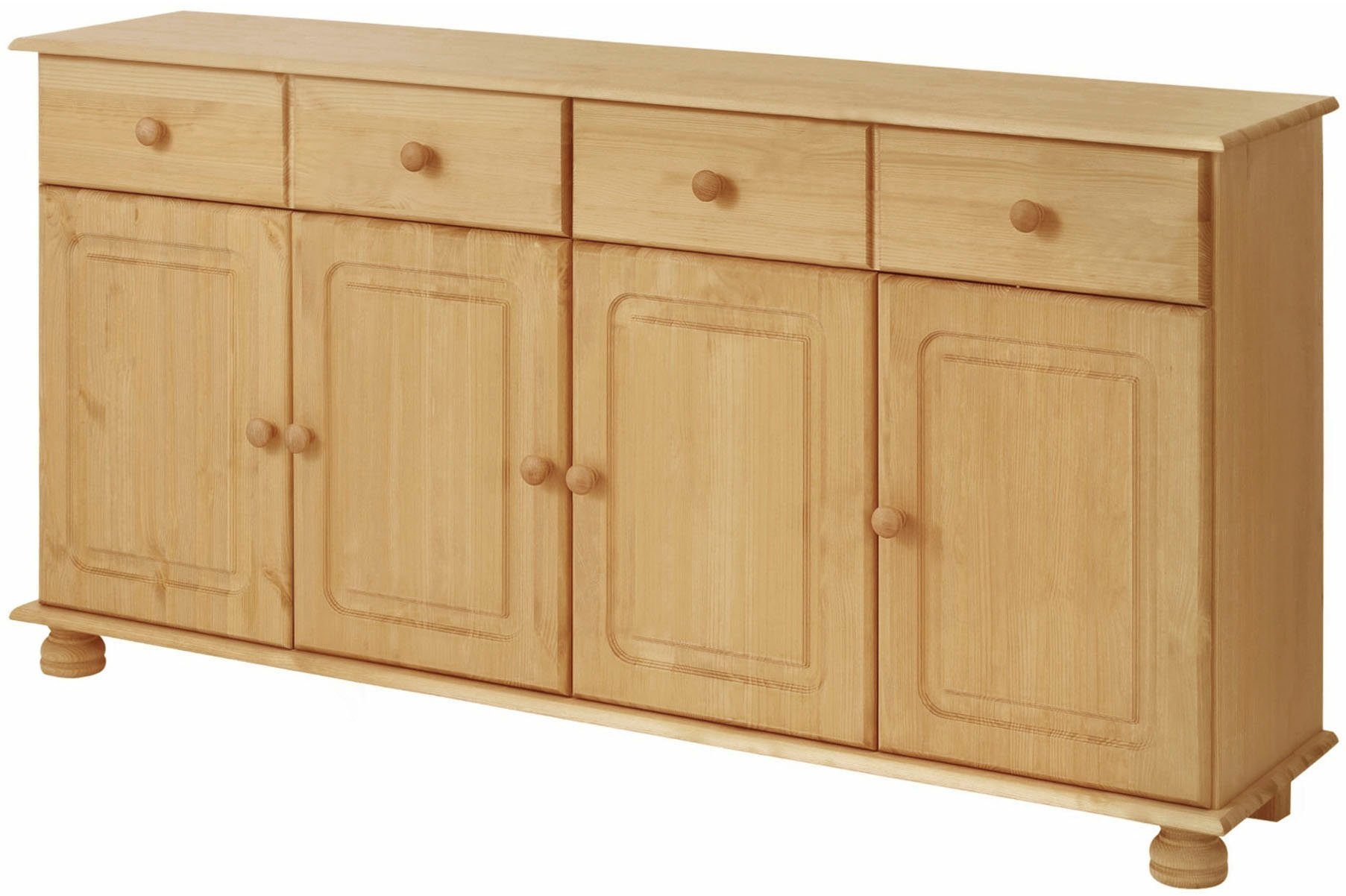 Home affaire Sideboard Mette, aus massivem Kiefernholz, in weiteren Farbvarianten, Breite 156 cm