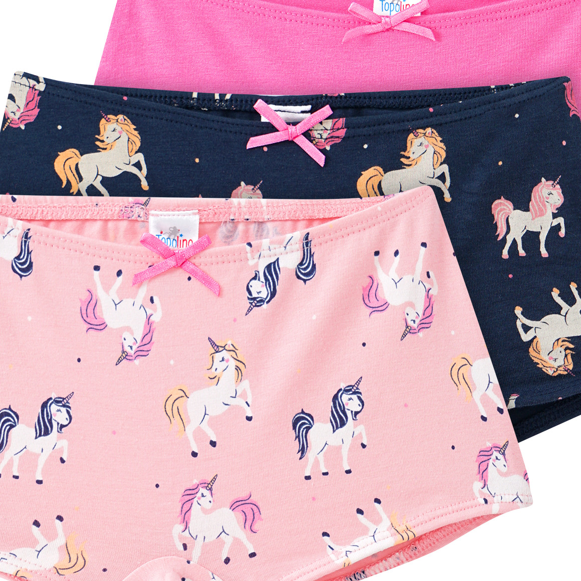 3 Mädchen Pantys mit Einhörnern