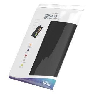 Ultimate Guard 9-Pocket Zipfolio Xenoskin Schwarz