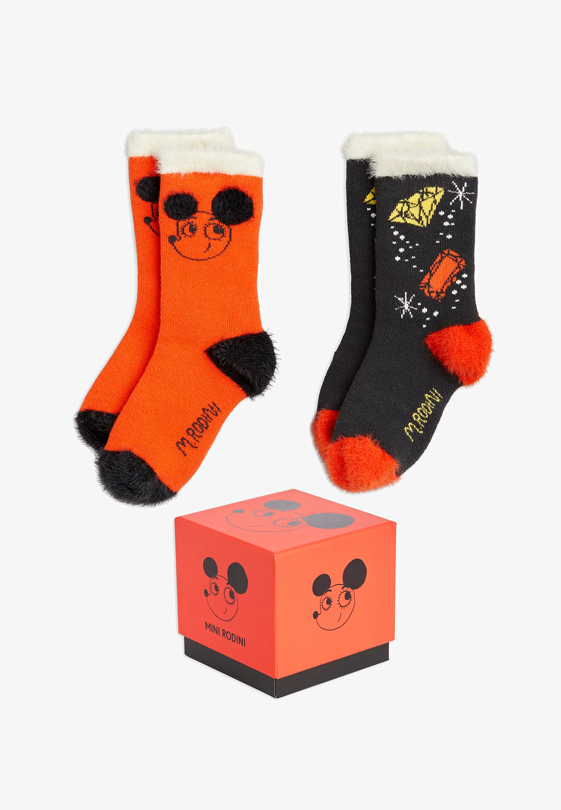 Pack de regalo de 2 calcetines Mini Rodini RITZRATS - Calcetines