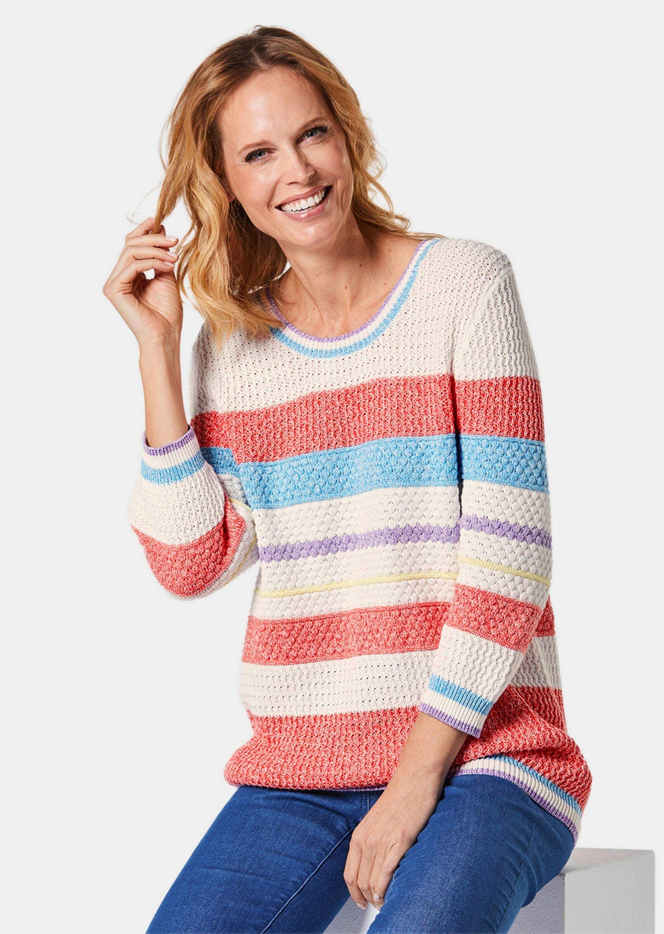 GOLDNER Strickpullover Kurzgröße: Pullover in hochwertiger Qualität
