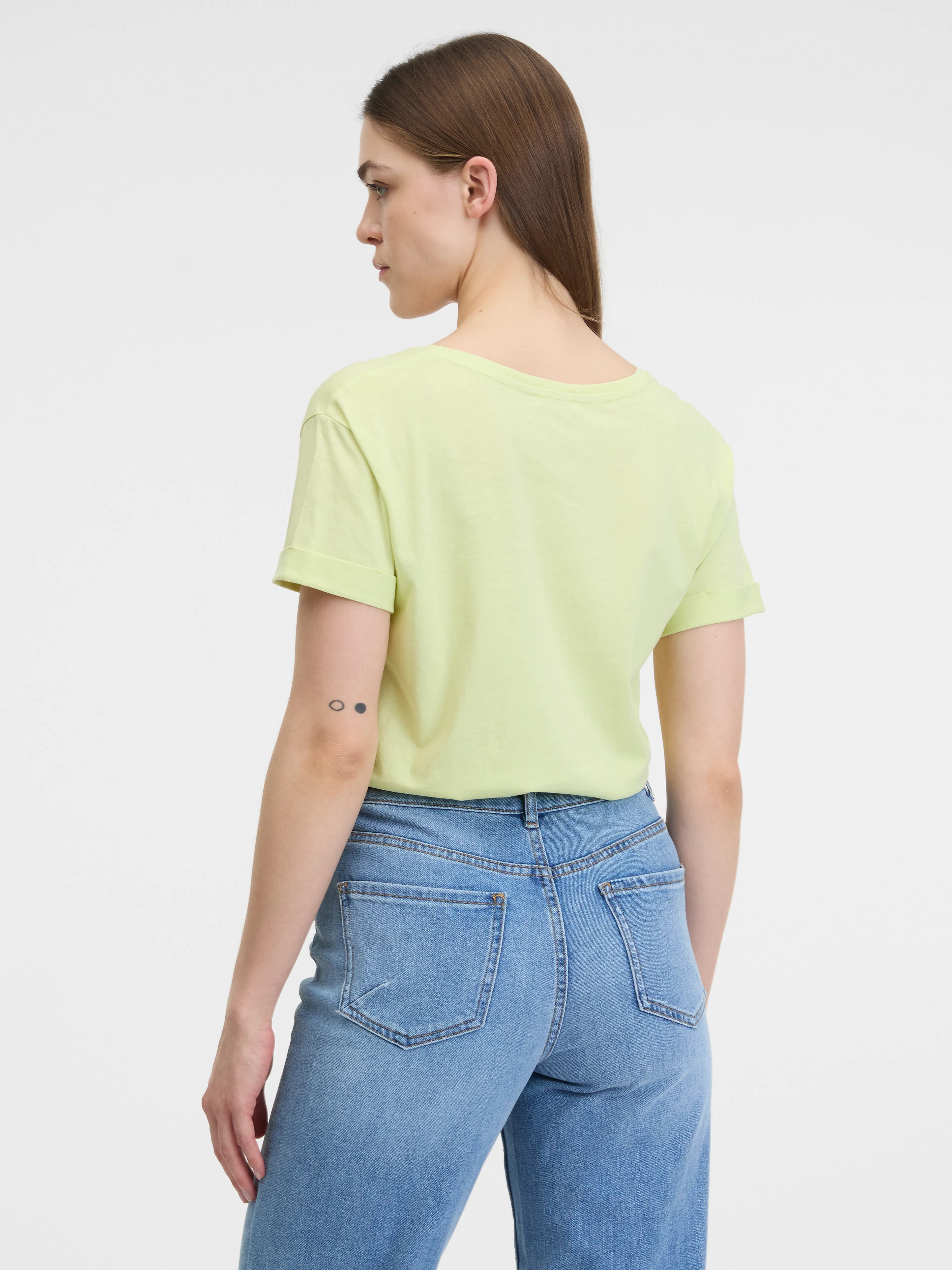 Hellgrünes Damen-T-Shirt ORSAY