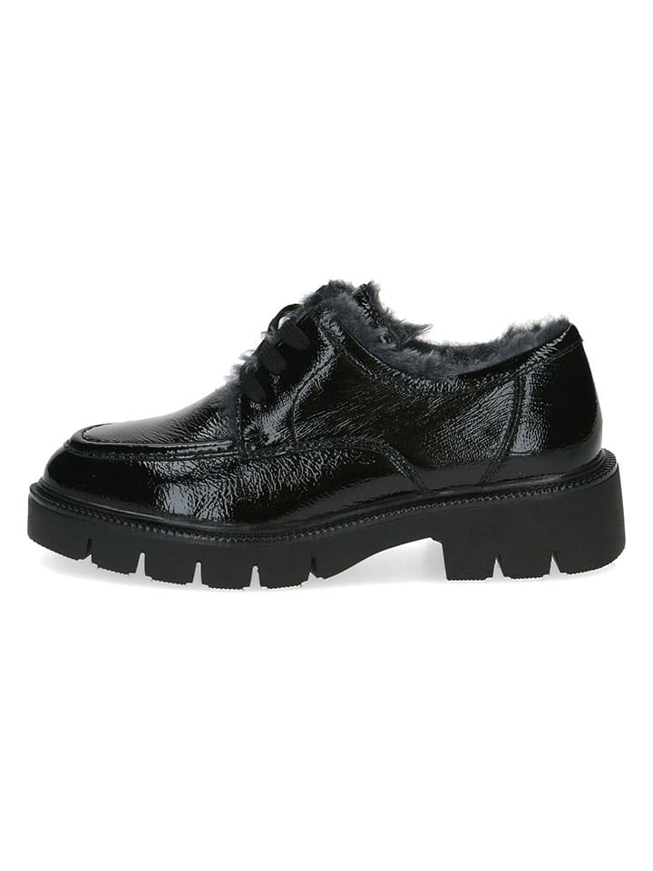 Caprice Leder-Schnürschuhe in Schwarz günstig kaufen