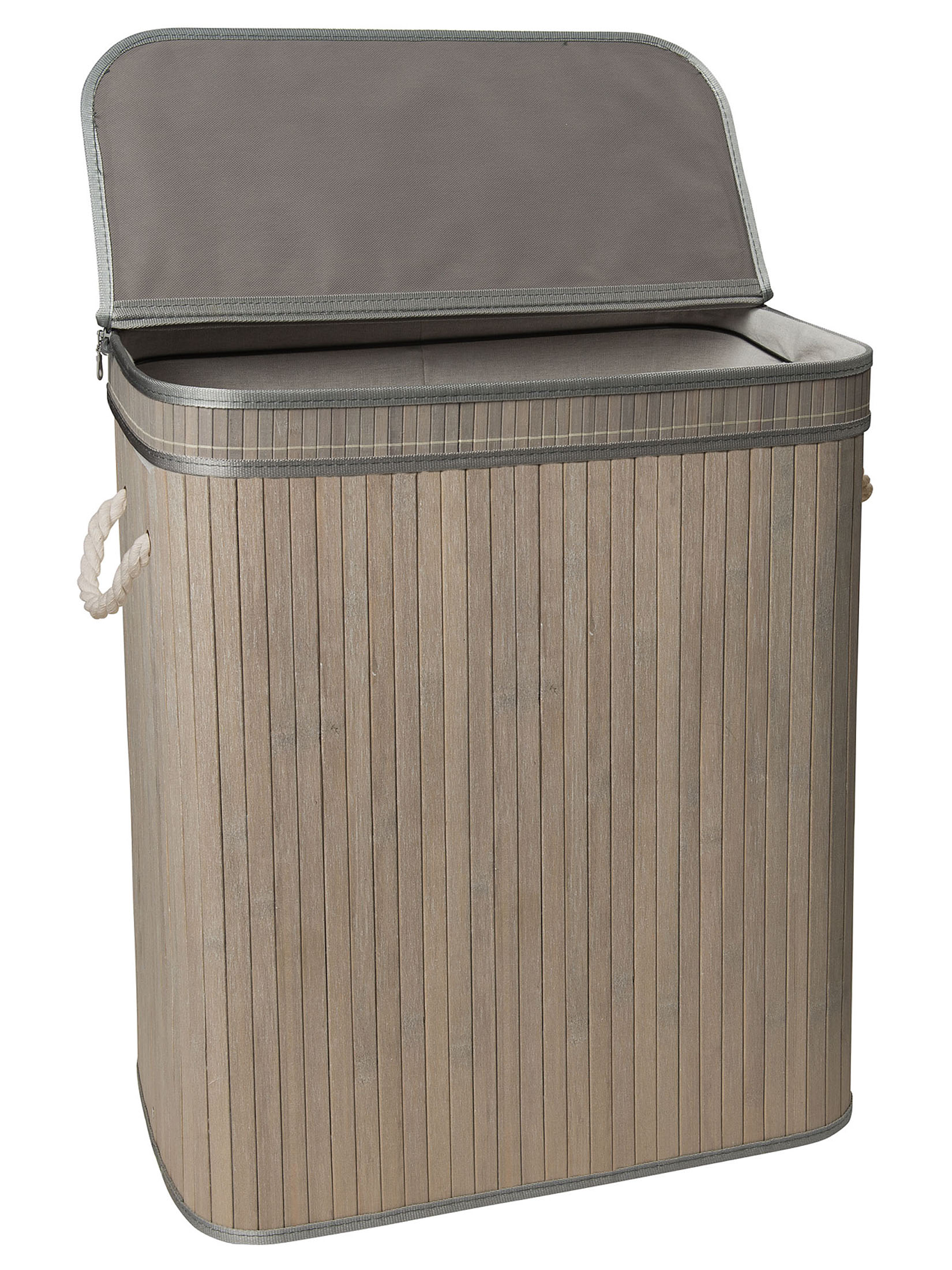 Wäschebox XL Korb, Hellgrau
