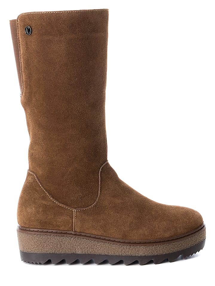 CARMELA Leder-Stiefel in Braun günstig kaufen 36