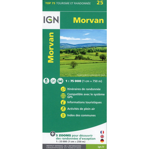 MORVAN 1:75000 - Wanderkarte