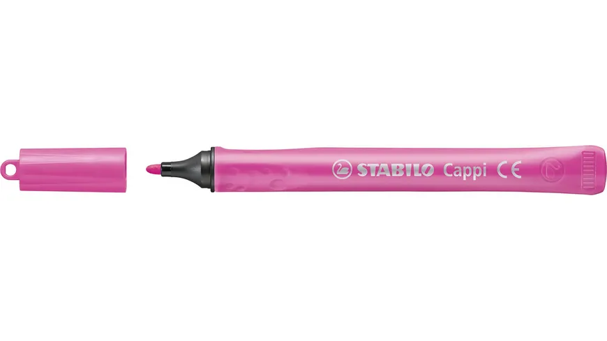 STABILO® Filzstift mit Kappenring - STABILO Cappi - 12er Pack - mit 12 verschiedenen Farben sortiert