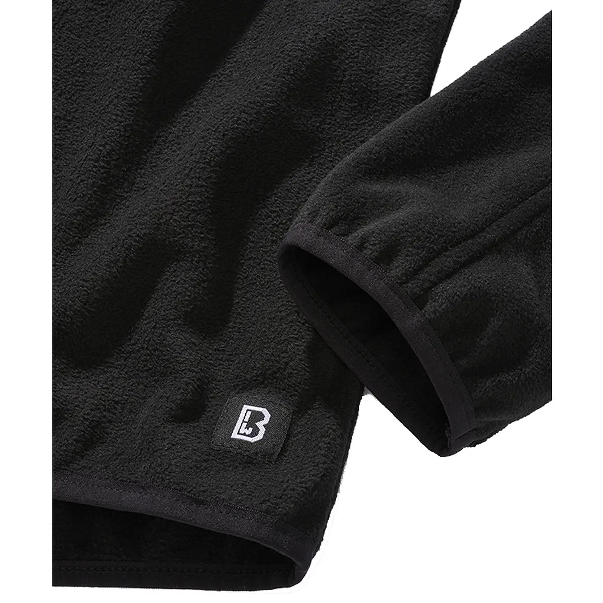 Brandit Fleece Troyer Ripstop schwarz