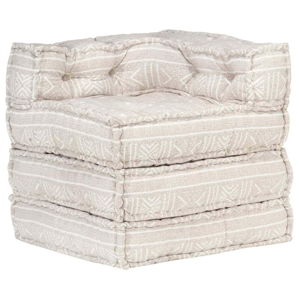 Klappmatratze 297477, möbelando, 69 cm hoch, (LxBxH: 70x70x69 cm), aus Baumwolle in Beige