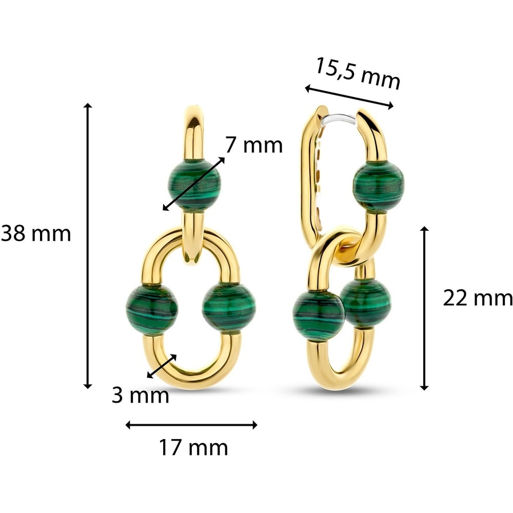 TI SENTO - Milano Créoles 925 Argent Boucles d'oreilles
