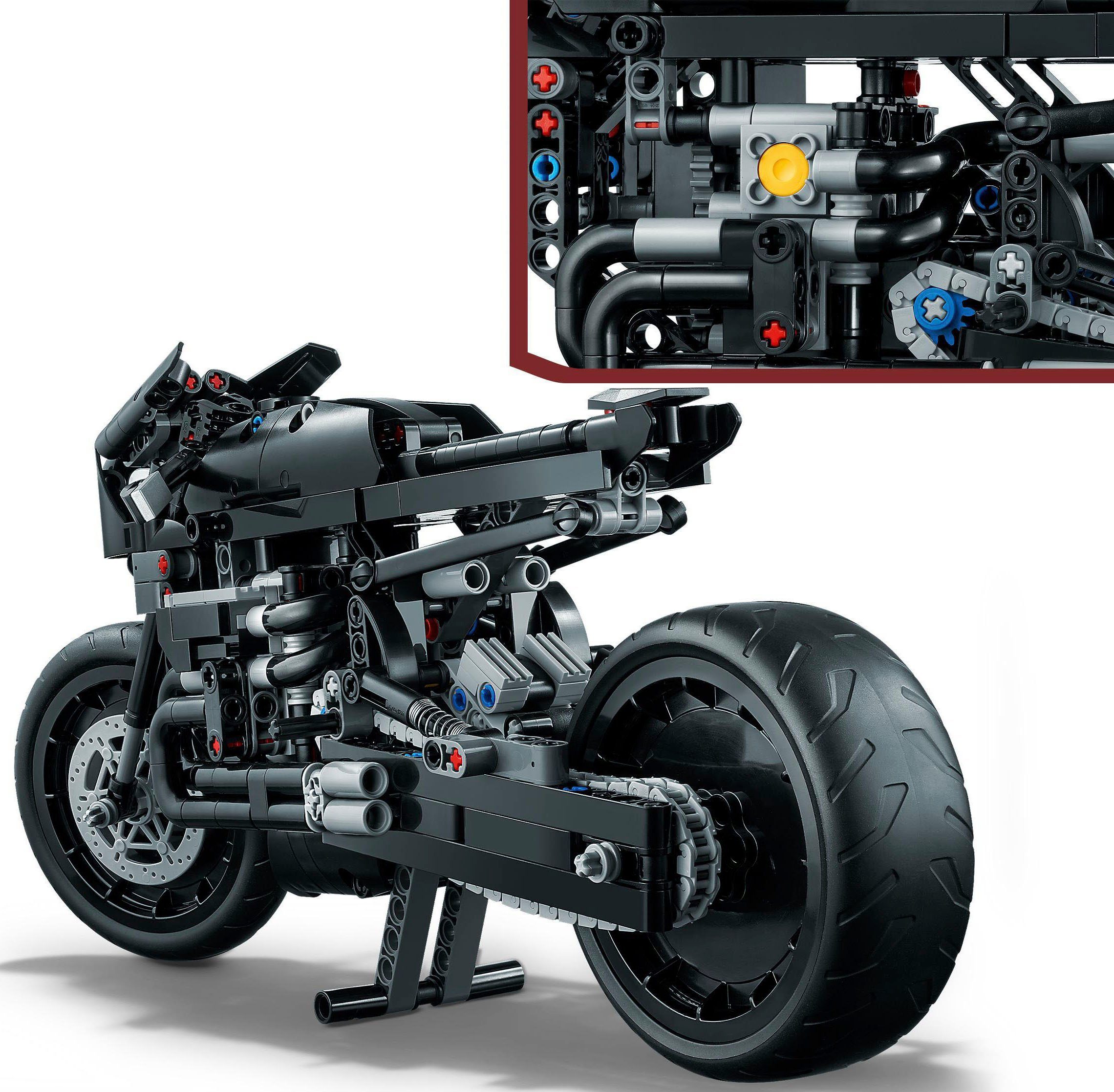 LEGO® Konstruktionsspielsteine THE BATMAN – BATCYCLE (42155), LEGO® Technic, (641 St)