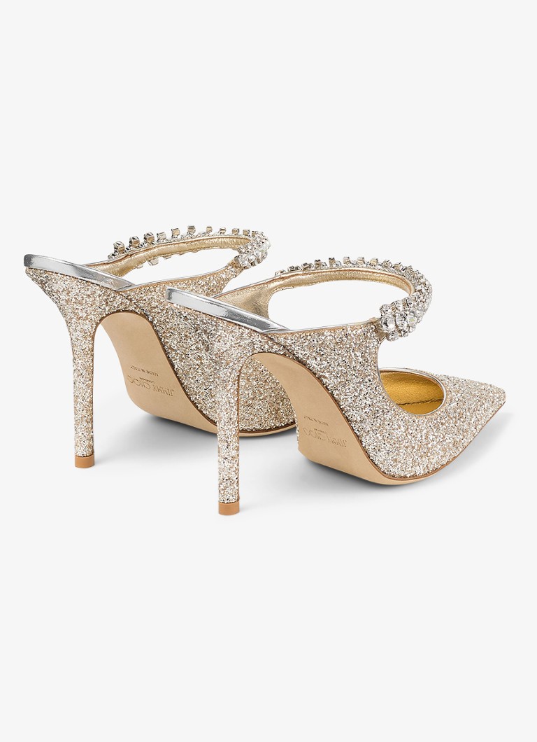 Jimmy Choo Bing 100 glitter mules