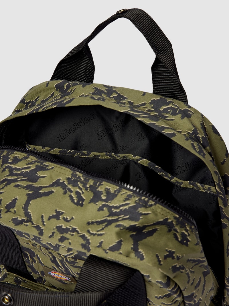 Rucksack mit Allover-Muster in khaki
