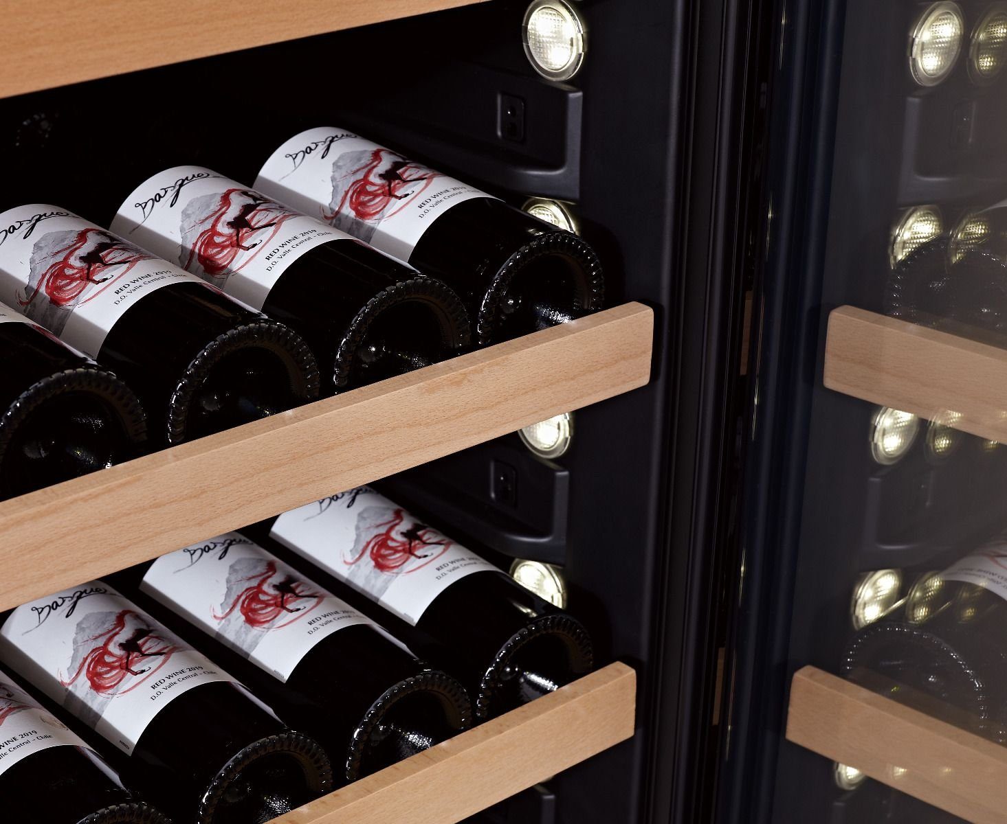 Swisscave Weinkühlschrank WLB-460DF-MIX,2-Zonen Weinkühlschrank, 152 Flaschen, 172 cm (H)