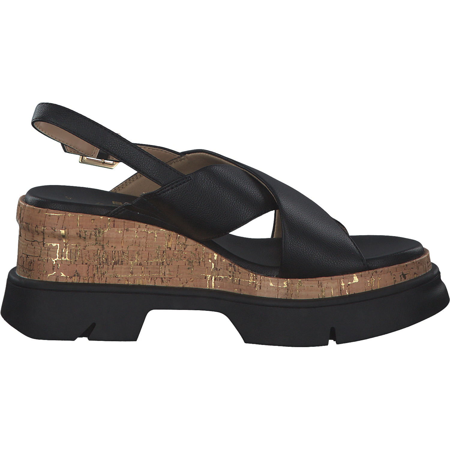 Bagatt Trish AEI81, Plateau-Sandaletten, Damen, Schwarz