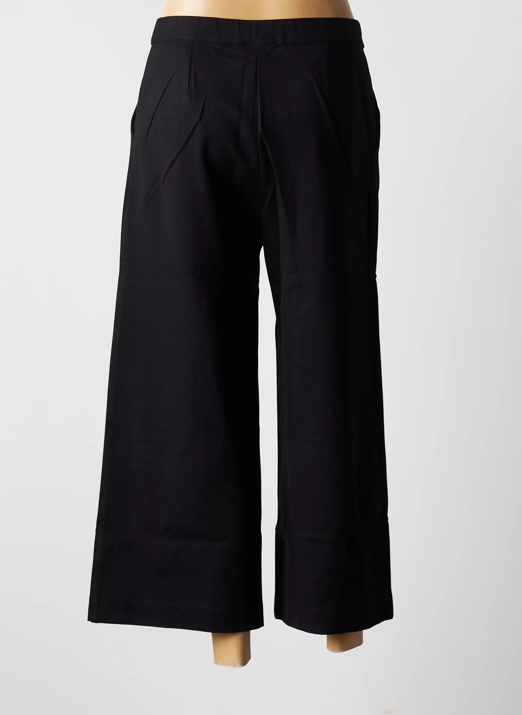 Blanc Boheme Pantalon7 8 Femme couleur noir