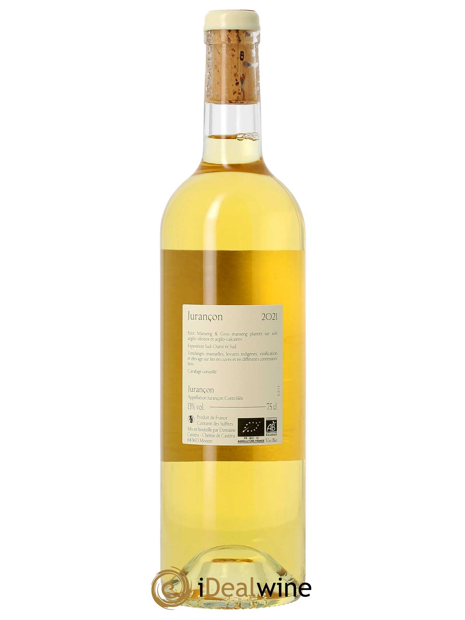 Jurançon Moelleux Castéra (Domaine) Franck Lihour  2021 - Lot de 1 Bouteille