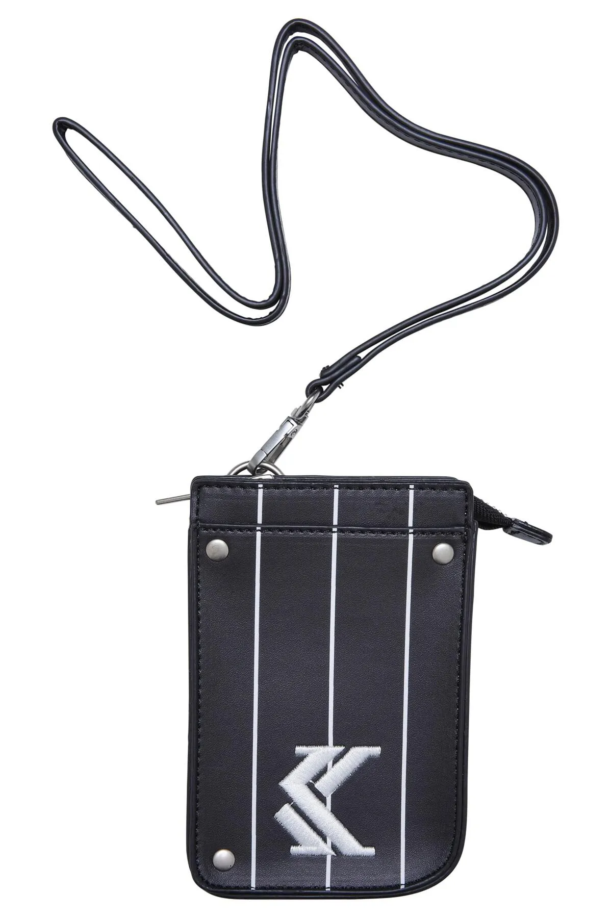 KARL KANI  Accessoires KA224-016-1KK OG Pinstripe kleine Beuteltasche schwarz/weiß