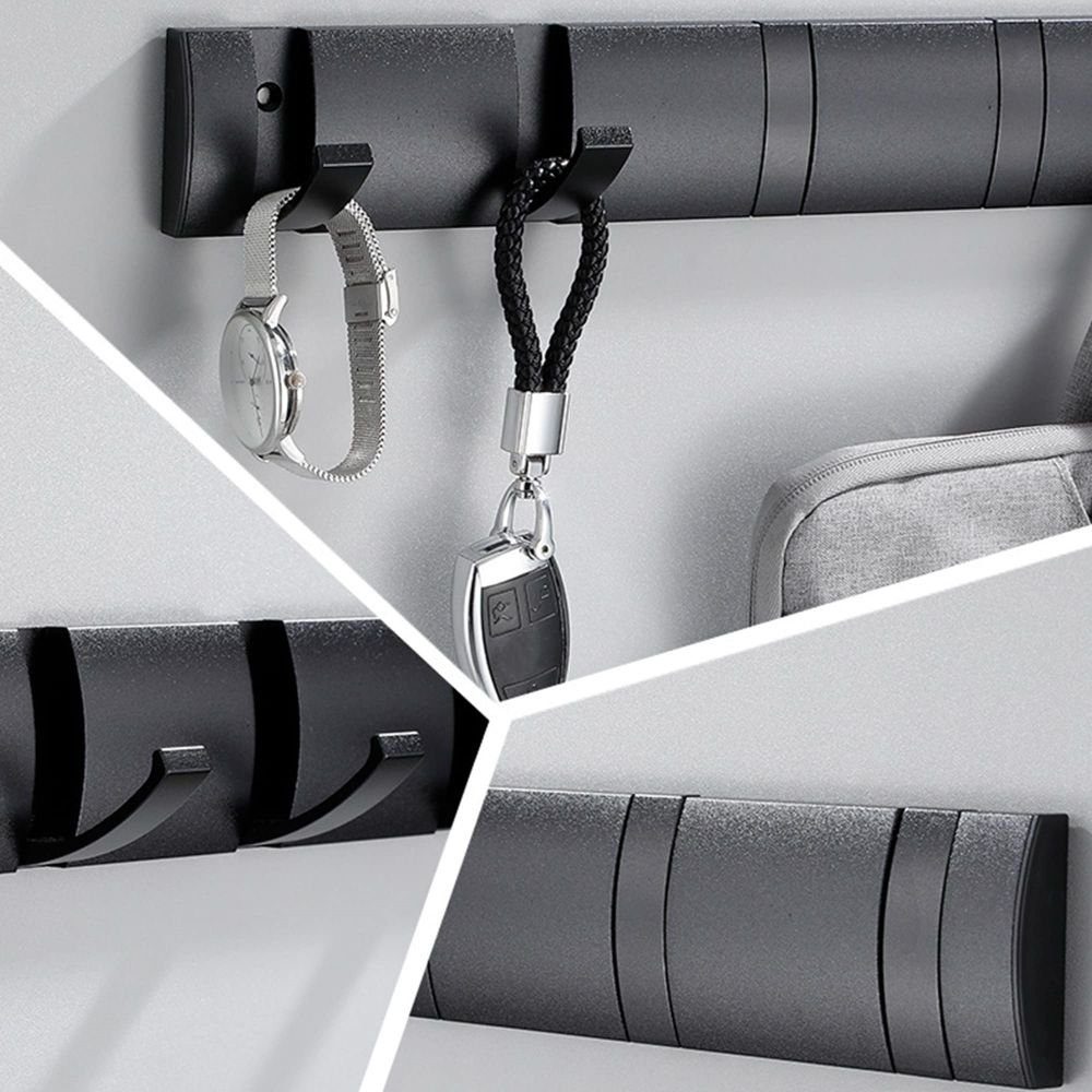 JOYOLEDER Wandhaken Hooks Flip 5 Garderobenhaken Wandhaken Kleiderhaken Kleideraufhänger, Garderobe, Flur, Badezimmer, Küche, Wohnzimmer, Kinderzimmer, Schlafzimmer