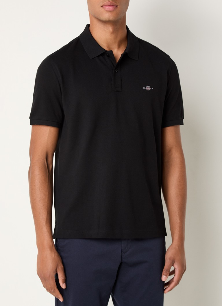 Tricou polo Gant cu croială clasică, confecționat din bumbac piqué, cu logo brodat.