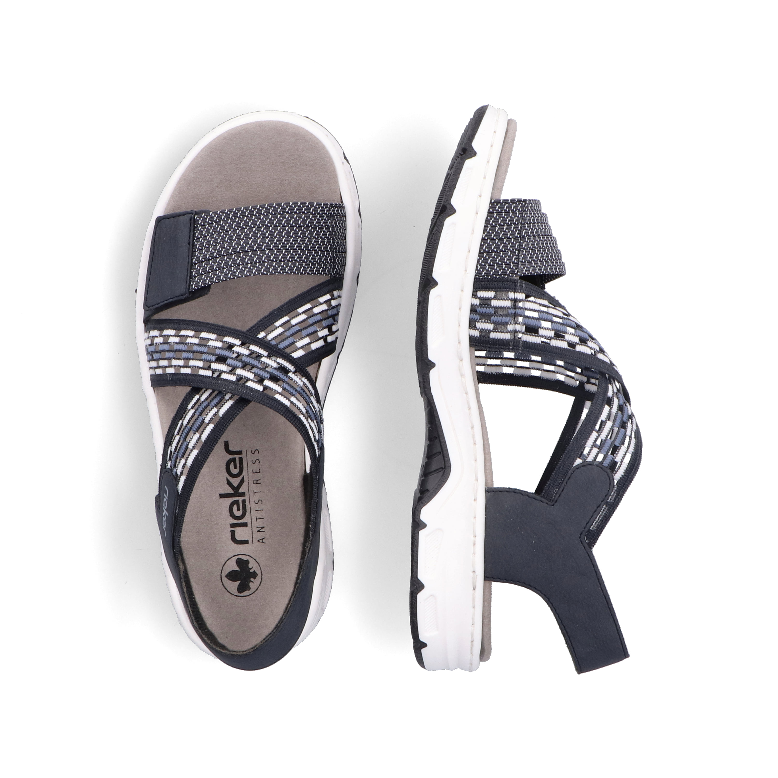 Rieker Damen Trekkingsandalen stahlblau