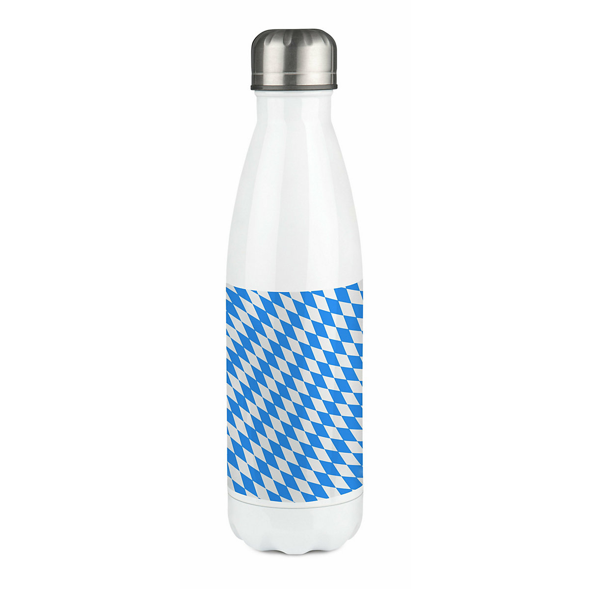 Edelstahl Kinder Thermoflasche / Trinkflasche bunt Bayern Spülmaschinenfest, Auslaufsicher, Bruchfest, Doppelwandig, Für Heißgetränke geeignet, Mit Deckel, Isoliert