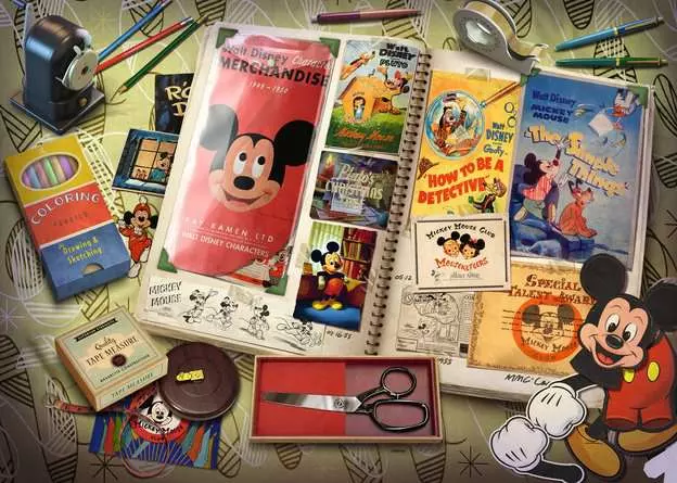 Puzzle 1000 Teile - 1950 Mickey Moments