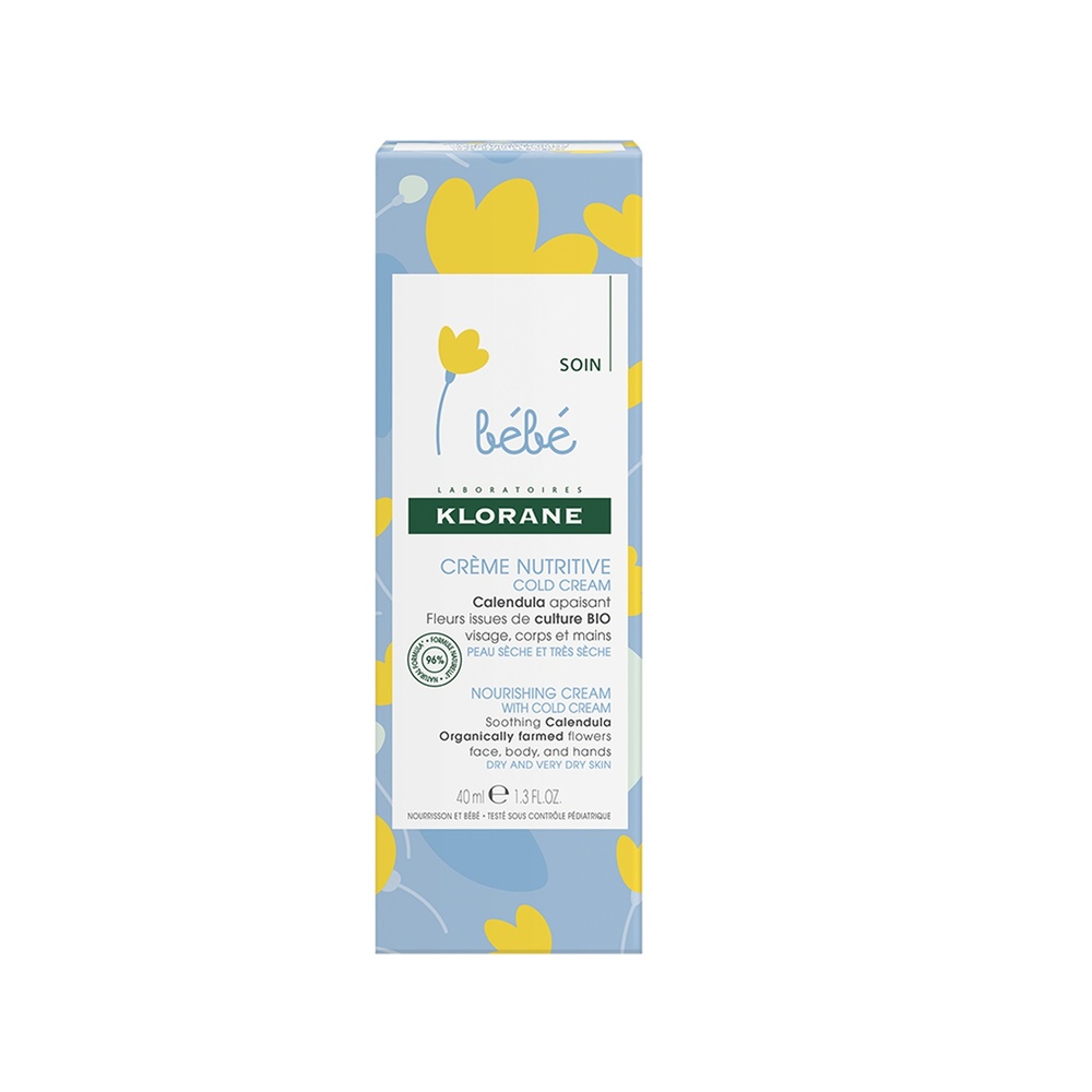 Klorane Bébé Crème nutritive au cold cream  40 ml Crème nutritive