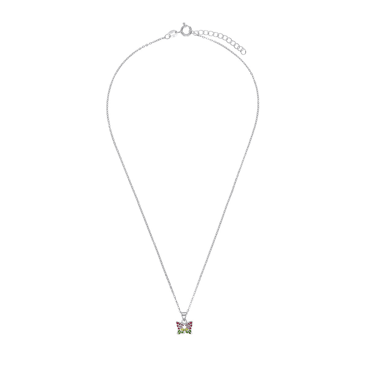 Kette mit Anhänger für Mädchen, 925 Sterling Silber | Schmetterling Halsketten für Mädchen