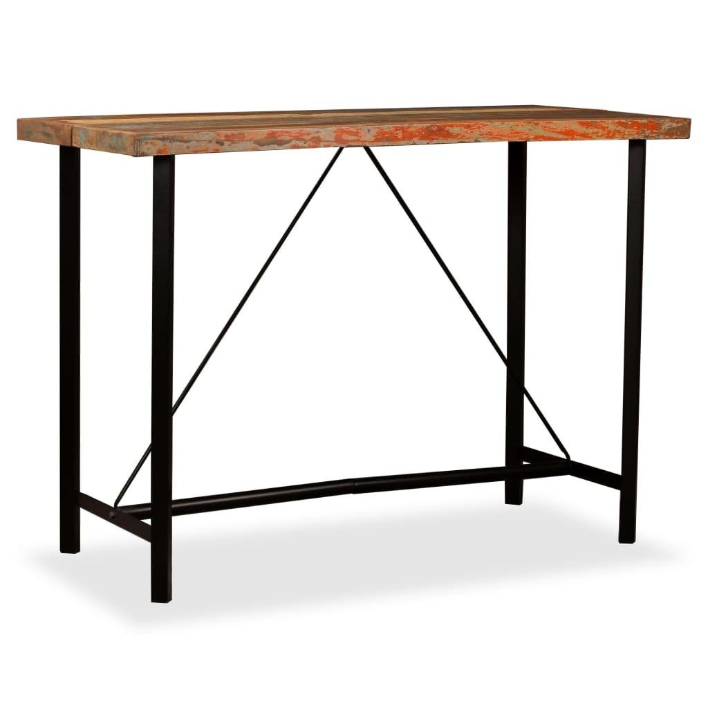 möbelando Stehtisch 295480 (LxBxH: 150x70x107 cm), aus Massivholz in recycle Optik