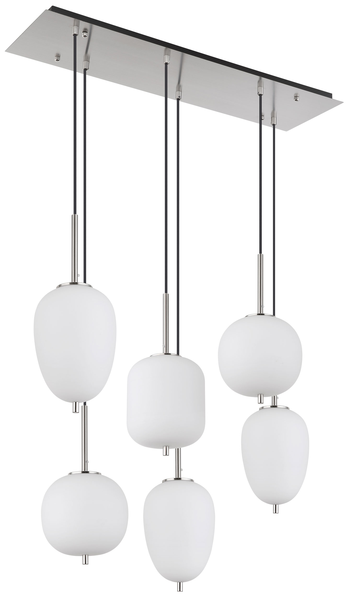 GloboLED-Pendelleuchte 6flg