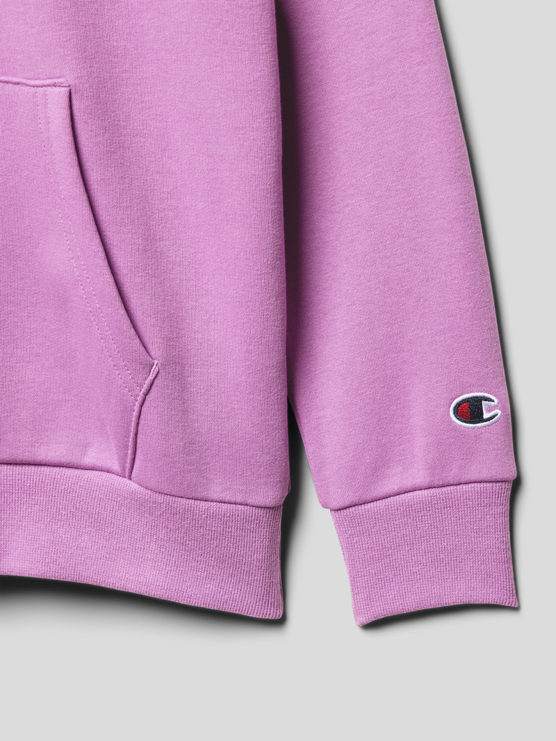 Hoodie mit Label-Stitching Modell 'Rochester' in purple