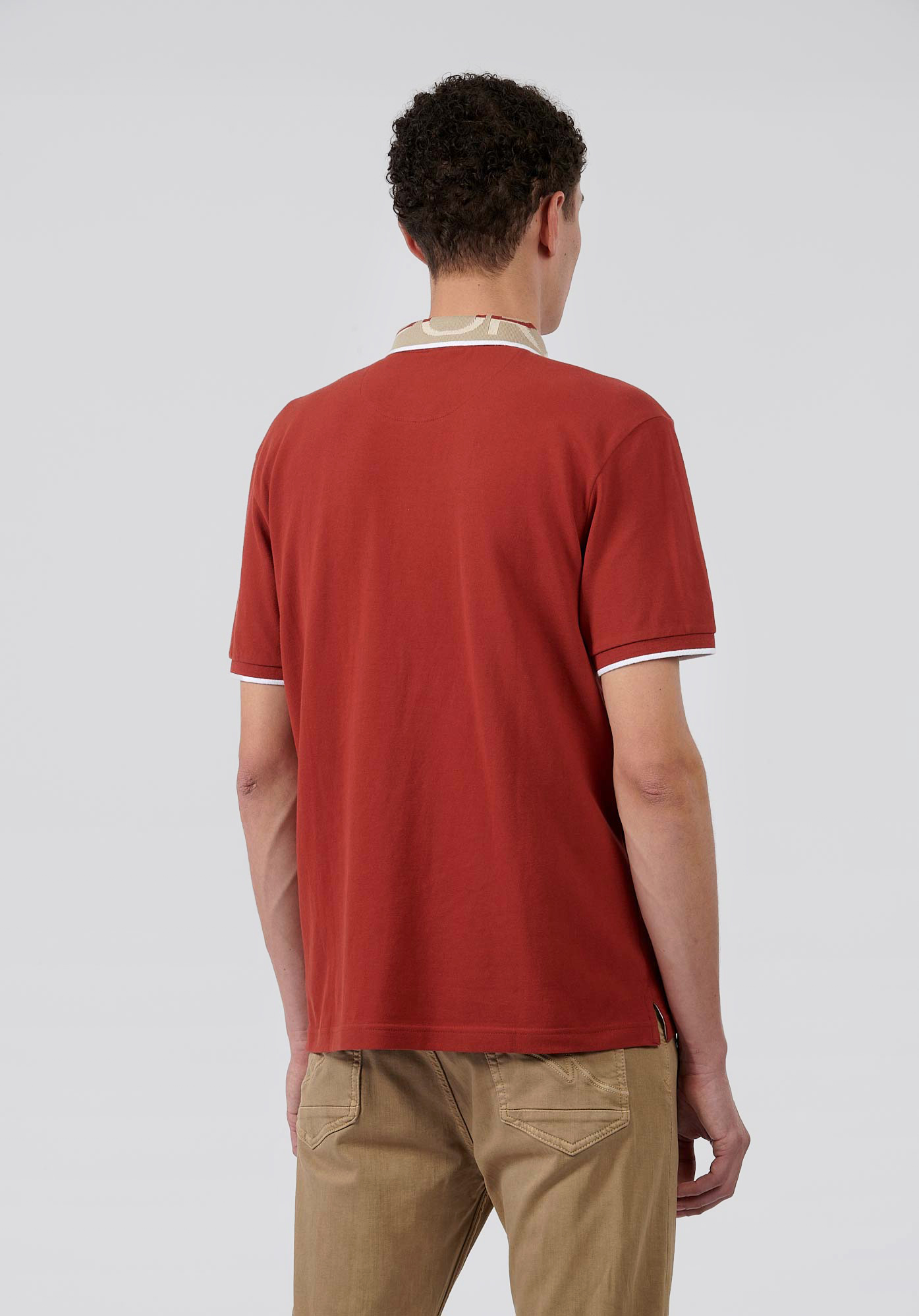NOAH   Polo bordeaux homme 100% coton