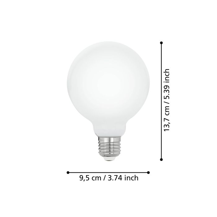 EGLO E27 LED Leuchtmittel Opalweiß 2700 K