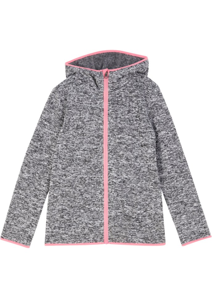 Mädchen Thermo-Strickfleecejacke mit Kapuze